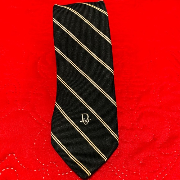Vintage Christian Dior striped Neck Tie - Picture 7 of 10